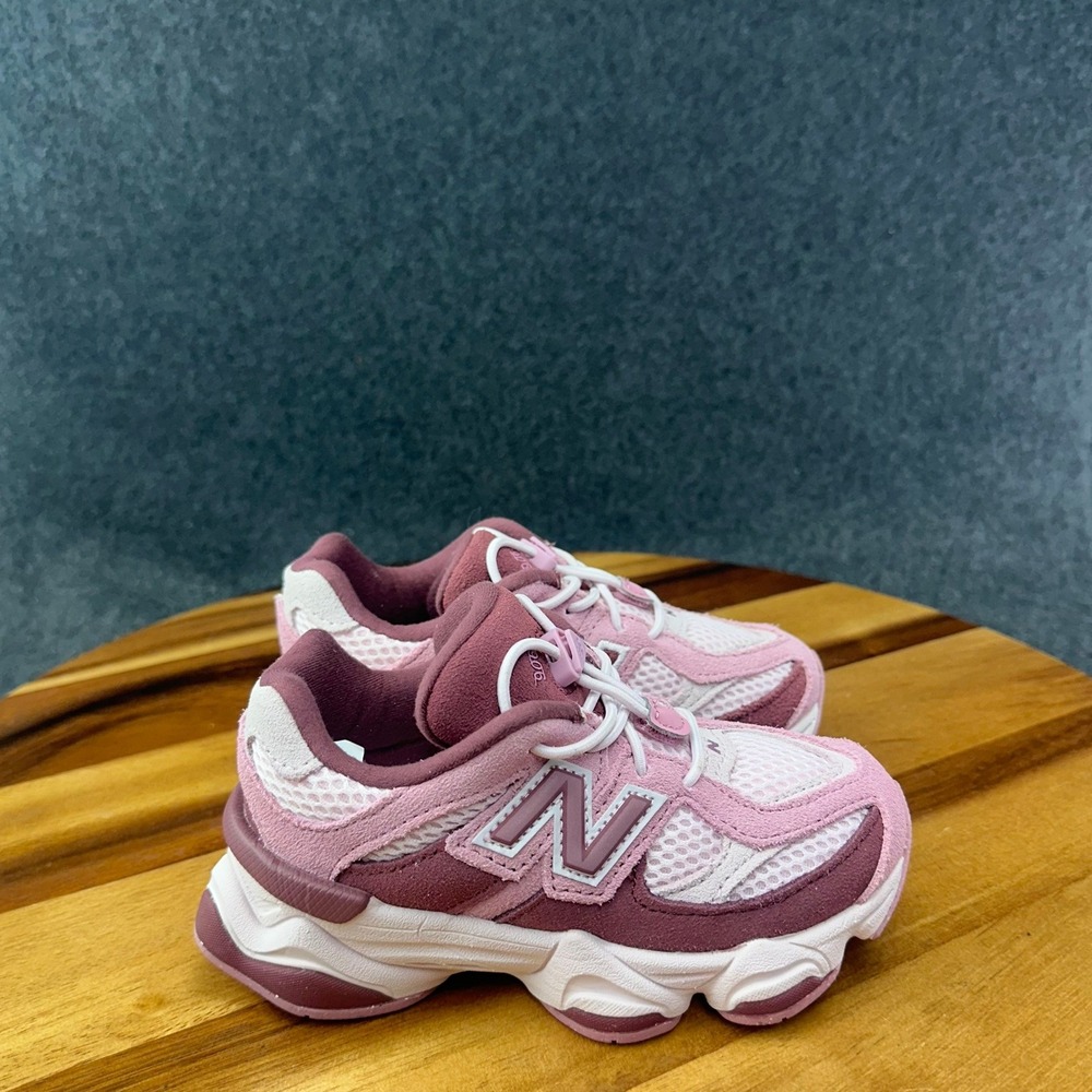 New Balance 9060 Lace Kids Sneaker Pink Red IV9060EP Size 9C Toddler